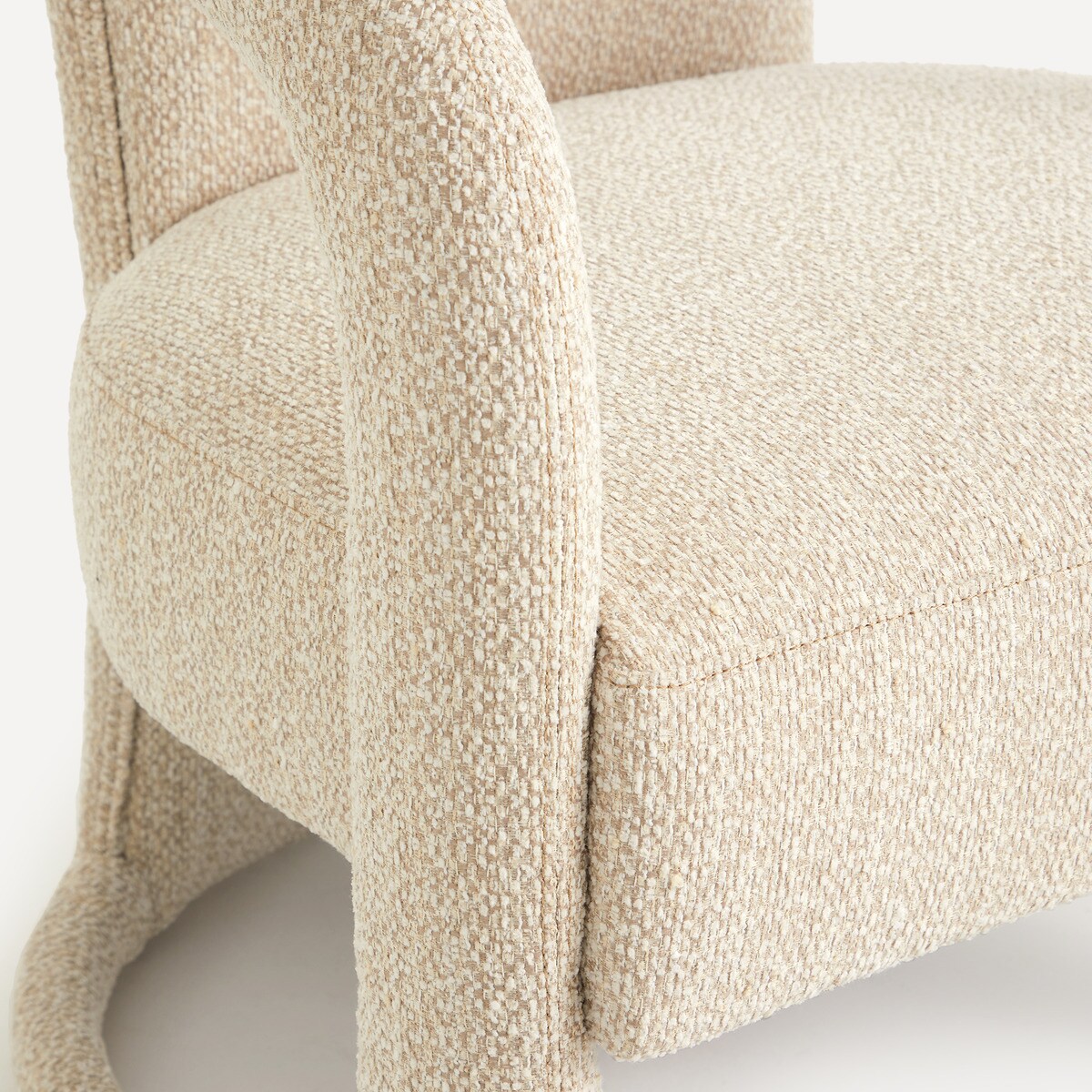 Poltrona Estofada Ofra Bege-5
