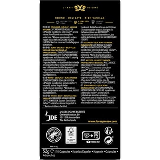 Café espresso con sabor a vainilla Flavours Collection estuche 10 cápsulas compatibles con máquinas Nespresso - L'or Espresso