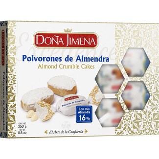 DOÑA JIMENA polvorones almond biscuits case 250 g