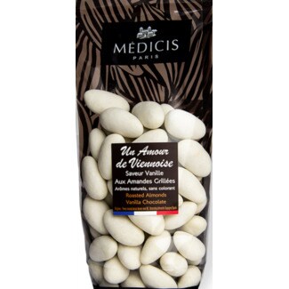 Medicis Amêndoas Torradas de  Baunilha Chocolate embalagem 200 g