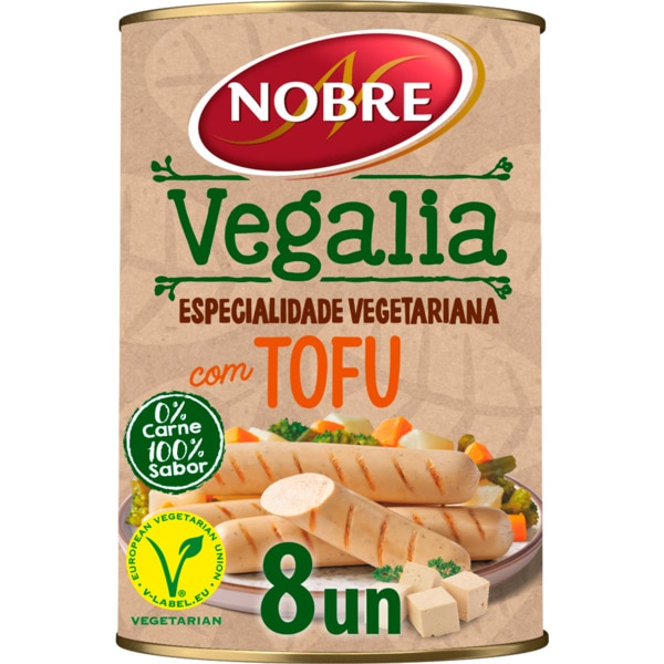 Vegalia Salsichas de Tofu Vegetarianas lata 160 g