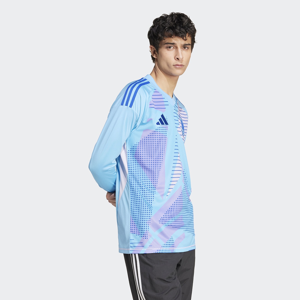 T-shirt de Guarda-Redes de Homem Espanha 2024 Tiro Azul-3