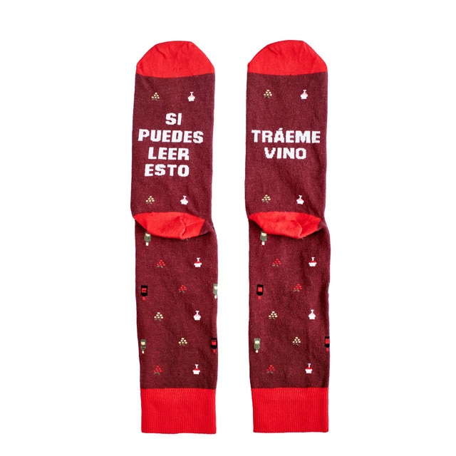 Calcetines Milimetrado Si puedes leer esto, tráeme vino.