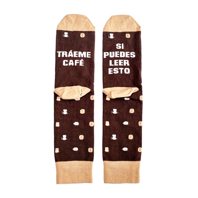 Calcetines Milimetrado Si puedes leer esto, tráeme café.
