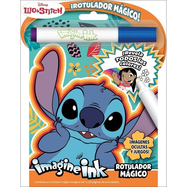 Lilo & Stitch. Rotulador mágico: Libro de colorear y actividades con rotulador mágico  (Tapa blanda)
