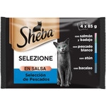 Selezione Feuchtfutter in Sauce für Katzen ausgewählter Fisch 12 Tütchen 85 g