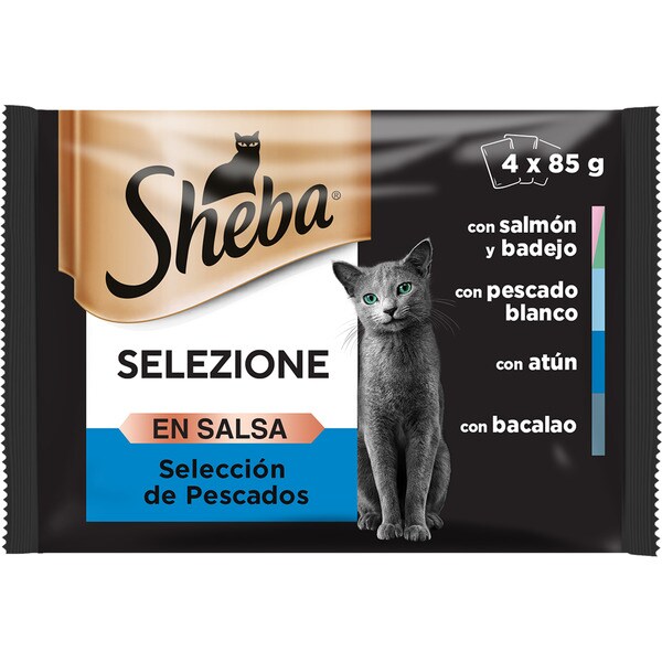 Selezione Feuchtfutter in Sauce für Katzen ausgewählter Fisch 12 Tütchen 85 g