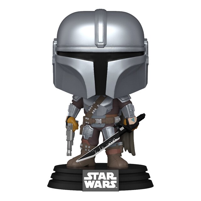 Figura Funko Pop Mandalorian con Darksaber El Mandaloriano Star Wars.