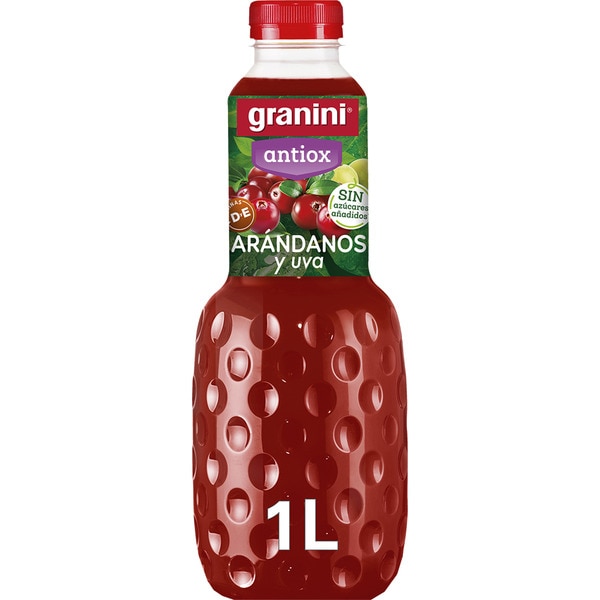 bebida de zumo de arándano rojo a partir de concentrado Antiox botella 1 l