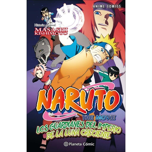 Naruto Anime Comic nº 04 Los Guardianes del Imperio de la Luna Creciente (Tapa blanda con sobrecubierta)