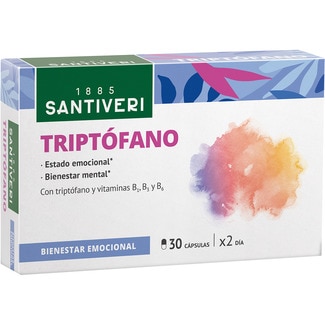 SANTIVERI triptófano bienestar emocional estuche 30 cápsulas