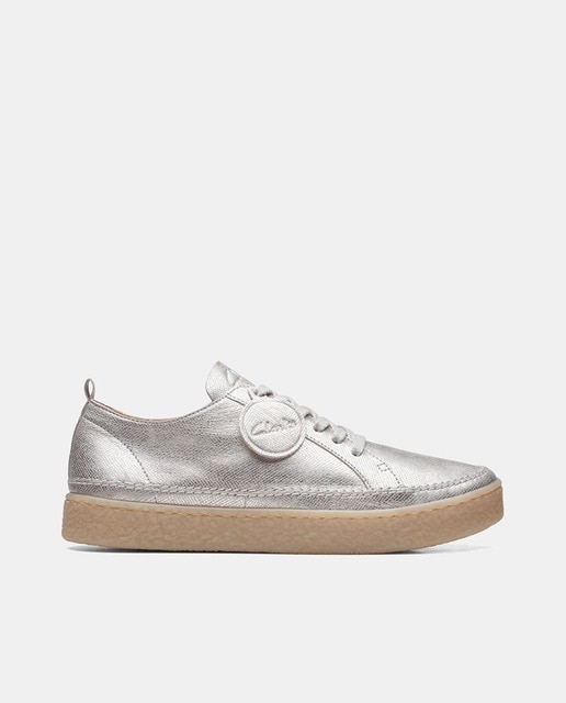 Zapatillas Barleigh Lace de mujer tipo casco bajas en piel con suela tipo crepé
