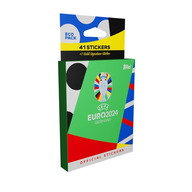 Eco pack Eurocopa 2024 Match Attax con 6 paquetes de cromos más 1 paquete con cromo especial en caja..