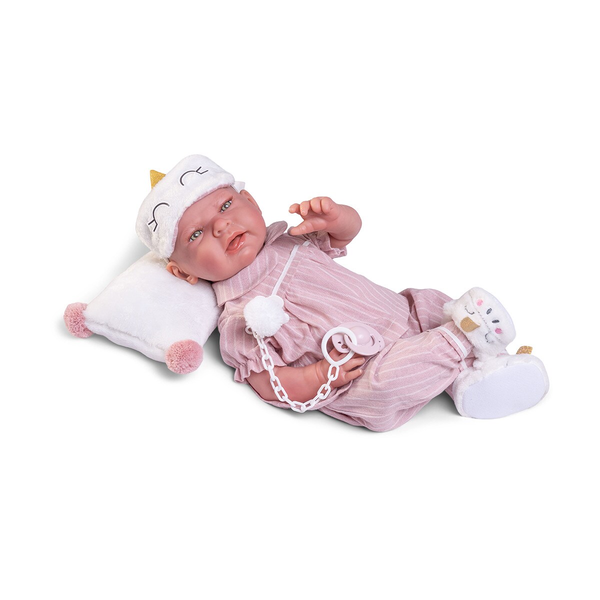 Muñecas Antonio Juan – Muñeca Sweet Reborn Lea pijama y antifaz Muñecas Antonio Juan.