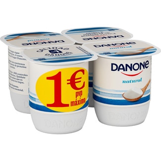 DANONE Naturjoghurt 4er-Pack Einheiten 120 g