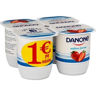 DANONE Joghurt mit Erdbeergeschmack, glutenfrei, 4er-Pack Einheiten 120 g