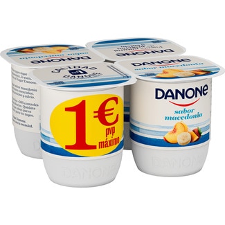 DANONE Joghurt mit Obstsalatgeschmack, glutenfrei, 4er-Pack Einheiten 120 g