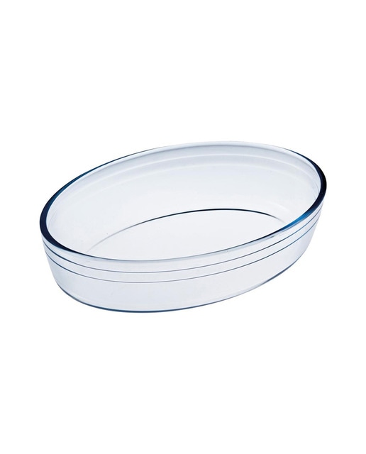 Fuente ovalada 35x24x6cm 3l borosilicato mediterraneo