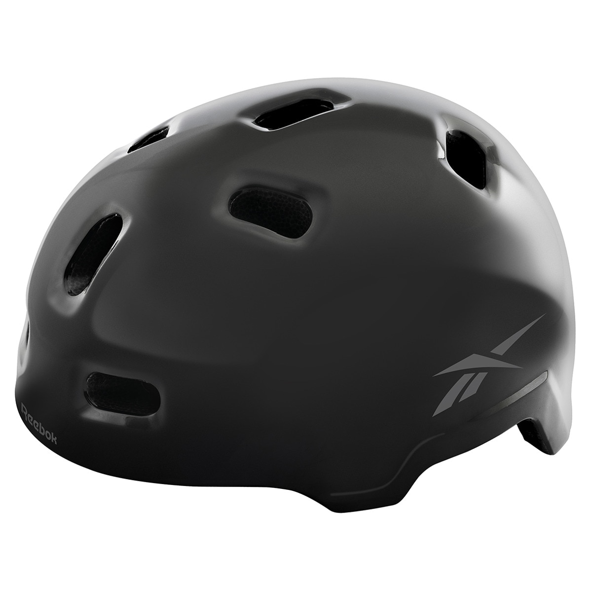 Reebok - Casco protector Reebok City negro brillo talla M para patinets y bicicletas.