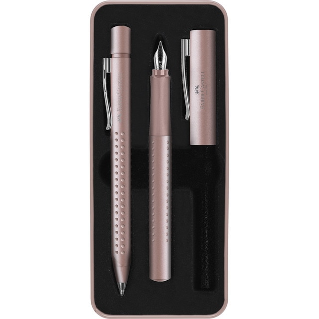 Estuche de regalo grip 2010 Faber-Castell rosa palo.