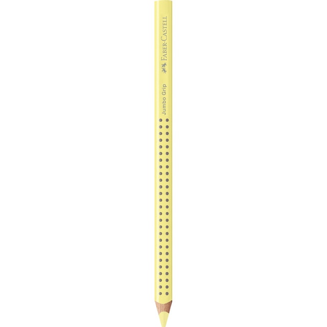 Marcador jumbo grip neón Faber-Castell amarillo pastel.