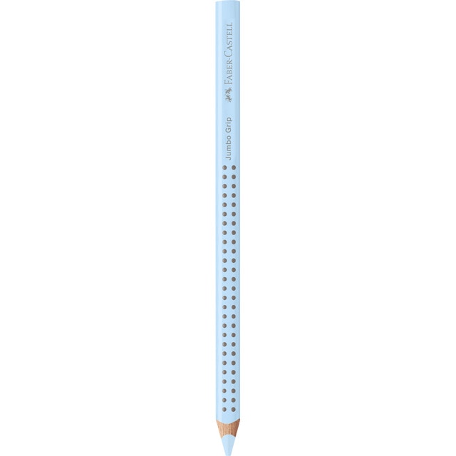 Marcador jumbo grip neón Faber-Castell azul pastel.