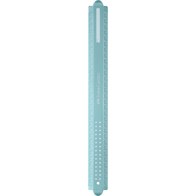Regla 30 cms sparkle Faber-Castell colores surtidos.
