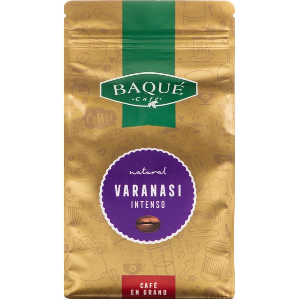 BAQUE Varanasi café en grano intenso envase 500 g 