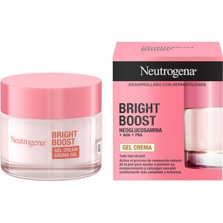 NEUTROGENA Bright Boost crema gel facial para prevenir el envejecimiento tarro 50 ml