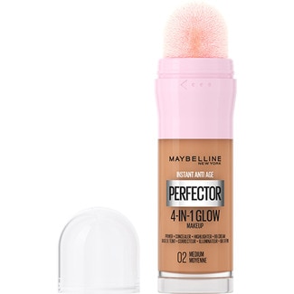 MAYBELLINE Instant Anti-Age Perfector 4-In-1 Glow concealer with sponge, shade: 02 Medium
