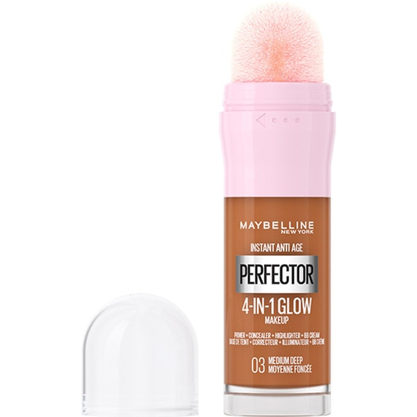 MAYBELLINE corrector con esponja Instant Anti-Age Perfector 4-In-1 Glow tono: 03 Medium Deep