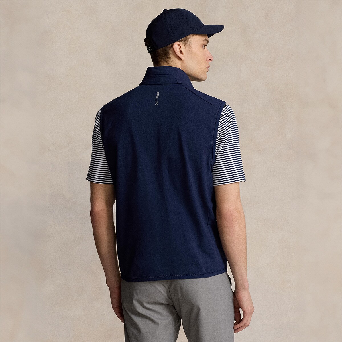Colete Híbrido de Homem com Fecho de Correr Polo Golf Azul-marinho-2