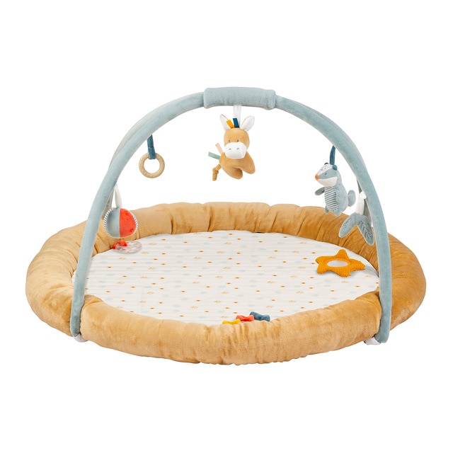 Nattou – Manta actividades con arco Nattou acolchado plus colección Felix&Leo.