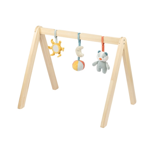Arco juegos madera Nattou con juguetes colección Felix&Leo