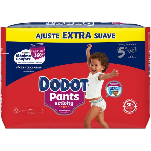Activity Pants Windeln 12 bis 17 kg Größe 5 extra weich Paket 38 Einheiten