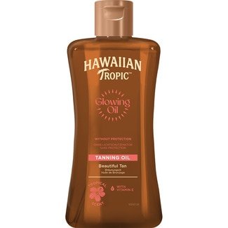 HAWAIIAN TROPIC Glowing Oil tropical aroma sun oil with vitamin E flask 200 ml