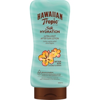 HAWAIIAN TROPIC Hydrating after sun lotion with aloe vera flask 180 ml