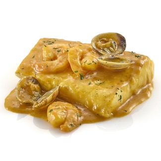 DE NUESTRA COCINA hake in seafood sauce