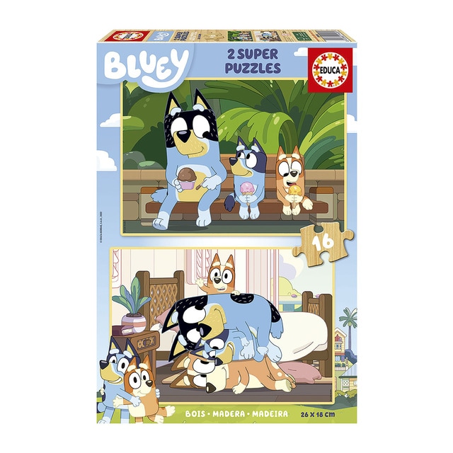 Educa Borrás - Puzzle 2x16 Piezas Bluey Educa Borras.