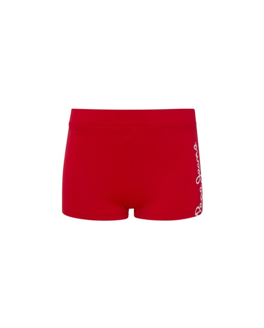 Bóxer de niño rojo con logo