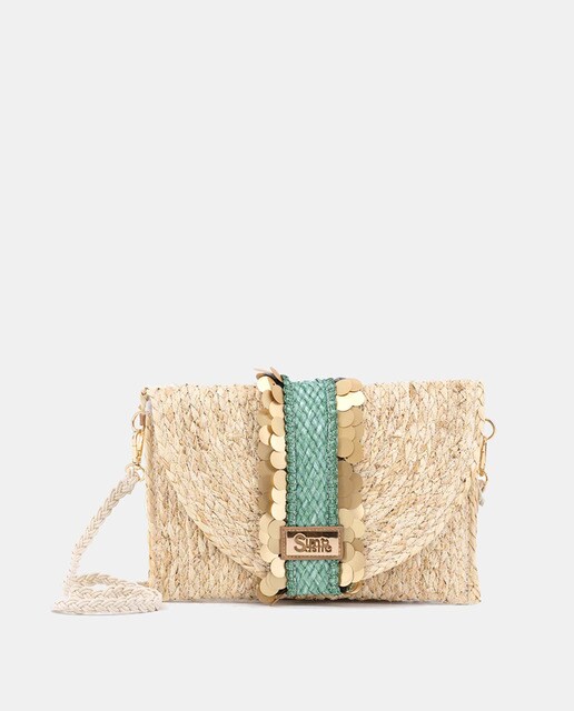 Clutch Simó Sastre en jade MALIBU con imán
