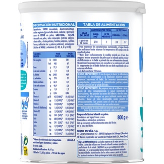 3 leche infantil de crecimiento desde 12 meses sin aceite de palma lata 800 g - Nestle Nativa