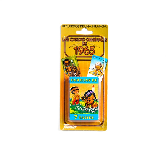 Naipes Infantiles Familias de 7 Países 40 Cartas - Estuche Cartulina (Cartas)