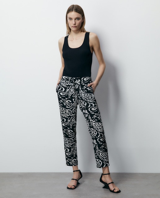 Pantalón fluido estampado