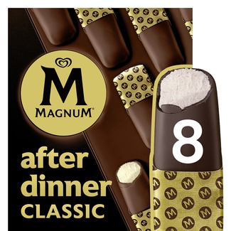 After Dinner Classic bombón helado de vainilla con chocolate sin gluten 8 unidades estuche 280 ml - Magnum