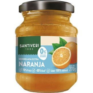 SANTIVERI Orangenmarmelade extra 0% Zuckerzusatz Flacon 270 g