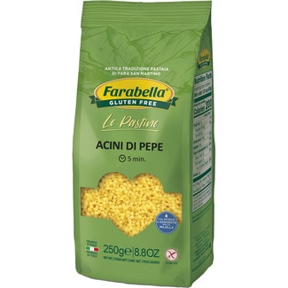 FARABELLA Le Pastine Acini di Pepe pasta, gluten-free container 250 g