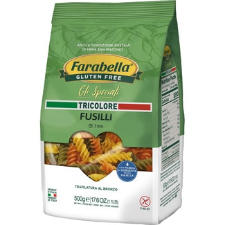 FARABELLA Gli Speciali fussili tricolor sin gluten envase 500 g