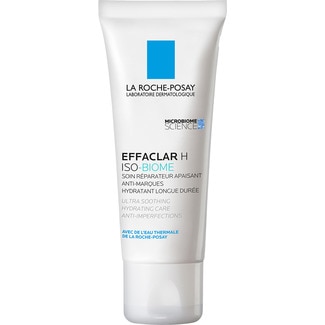 LA ROCHE POSAY Effaclar H Iso-Biome crema facial hidratante calmante multi-compensadora tubo 40 ml para pieles grasas con acné fragilizadas por tratamientos desecantes
