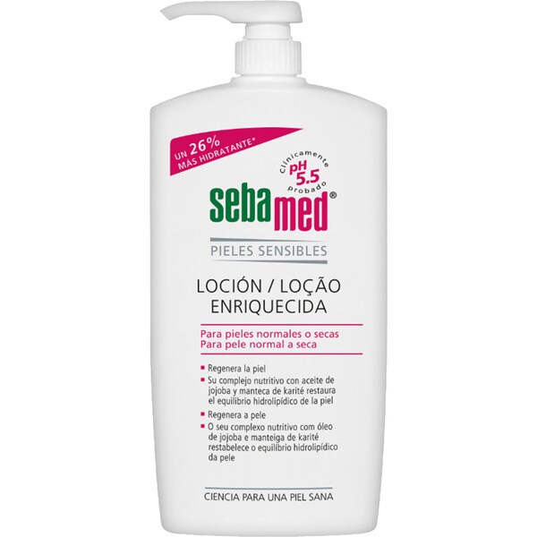 Angereicherte Lotion Fuchtigskeitsspendend + revitalisierend, trockene + empfindliche Haut Flacon 1000 ml